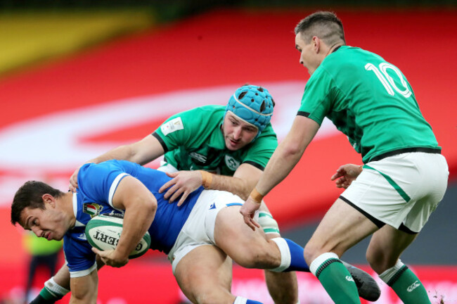 luca-morisi-is-tackled-by-will-connors-and-jonathan-sexton