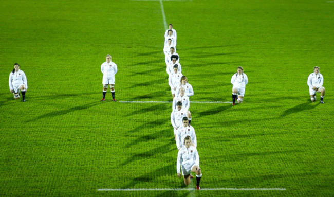 the-england-team-take-a-knee-in-aid-of-the-rugbyagainstracism-movement-before-the-national-anthems