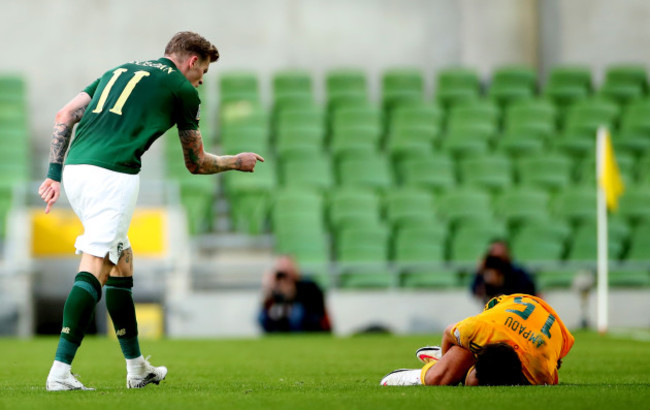 james-mcclean-after-colliding-with-ethan-ampadu-for-which-he-receives-a-red-card