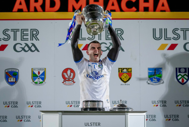 raymond-galligan-lifts-the-anglo-celt-cup-as-cavan-are-ulster-champions