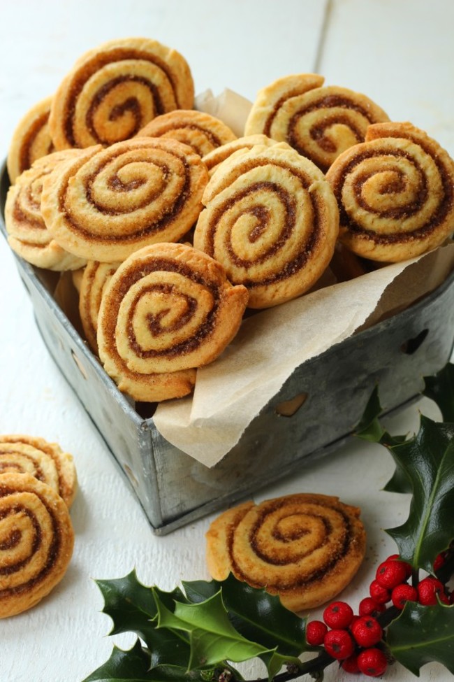 Cinnamon shortcrust pinwheels