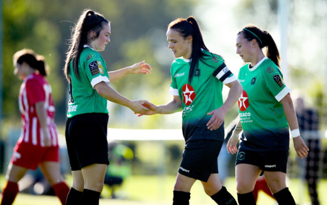 aine-ogorman-and-alannah-mcevoy-celebrate-their-sides-first-goal