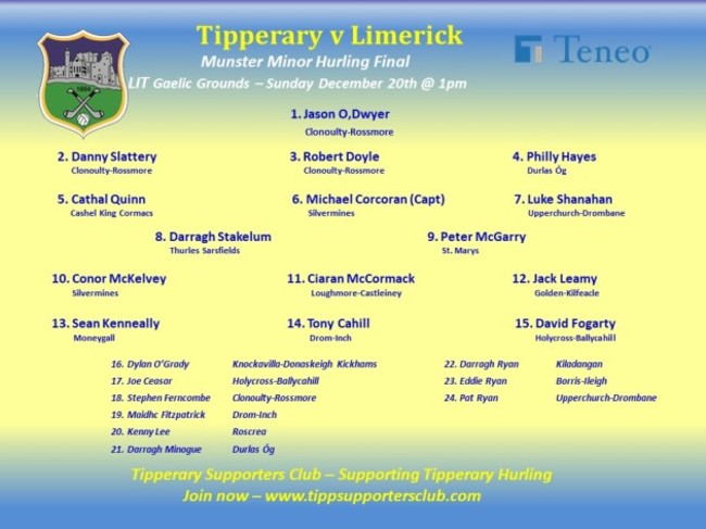 Tipperary MH Munster Final 2020