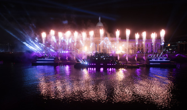 New Years Eve Liffey Lights Midnight Moment  758A3680