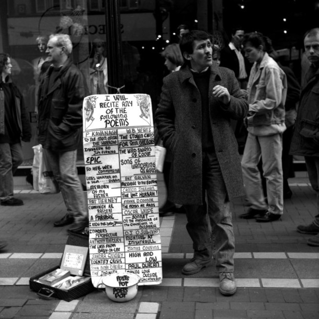 Pic 2pat tierney grafton street dublin 1990