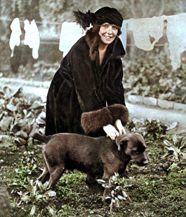 Kitty Kiernan with dog