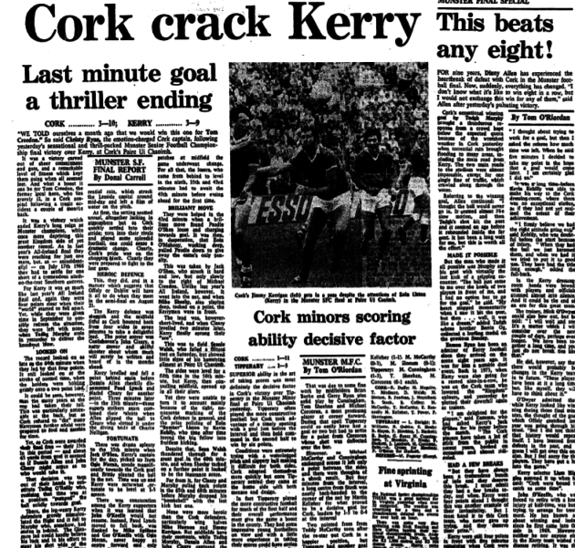 Cork 1983 Munster final