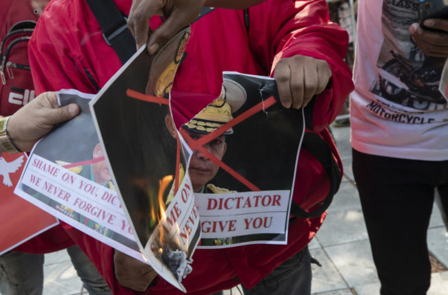 thailand-myanmar-protest