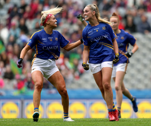 aisling-mccarthy-celebrates-scoring-a-goal-with-orla-odwyer