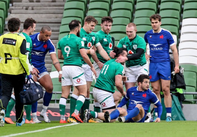 james-lowe-celebrates-after-scoring-a-try-with-keith-earls-that-is-later-disallowed