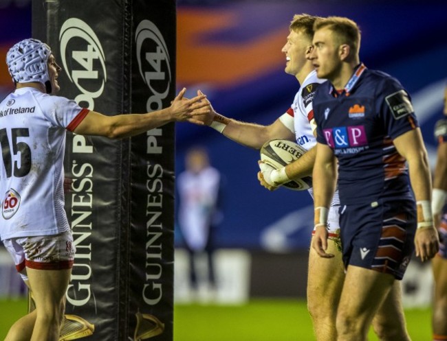 stewart-moore-celebrates-scoring-a-try-with-michael-lowry