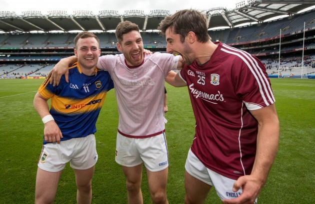 philip-austin-and-kevin-ohalloran-and-martin-dunne-celebrate