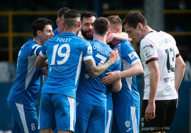 barry-mcnamee-celebrates-scoring-a-goal-with-teammates