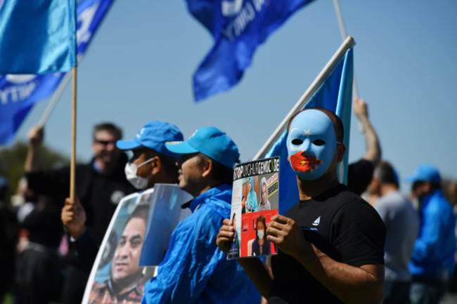 parliament-house-uyghur-protest