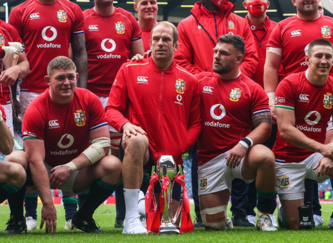 alun-wyn-jones-tadhg-furlong-rory-sutherland-and-josh-adams-celebrate-winning-with-the-vodafone-1888-trophy