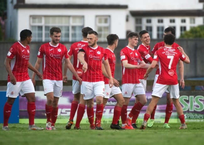 johnny-kenny-celebrates-his-hat-trick-with-teammates