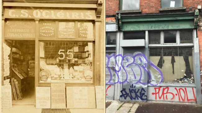 55 Amiens Street then and now