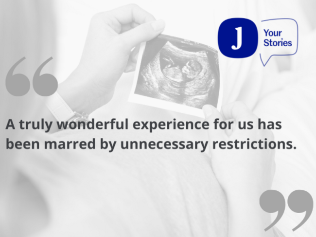 My entire pregnancy was spent in lockdown so I knew the birth would be the same, but even though I knew this I wasn't prepared for the isolation. (6)