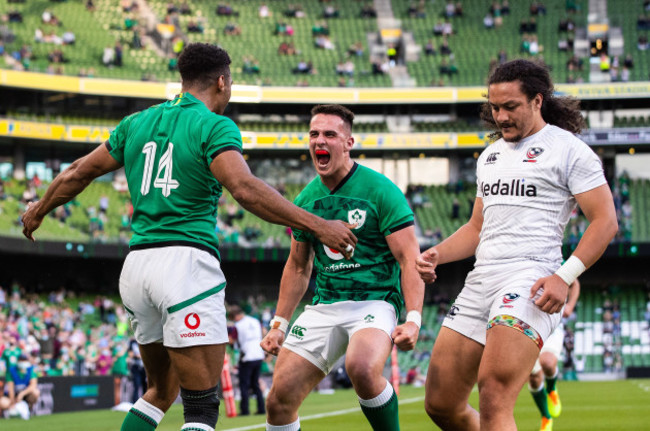 robert-baloucoune-celebrates-after-scoring-a-try-with-james-hume