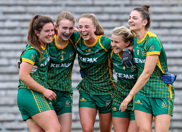 shauna-ennis-mary-kate-lynch-aoibhin-cleary-katie-newe-and-maire-oshaughnessy-celebrate-after-the-game