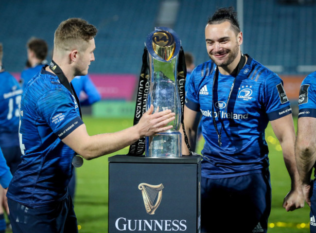 jordan-larmour-and-james-lowe-celebrate-with-the-guinness-pro14-after-the-game