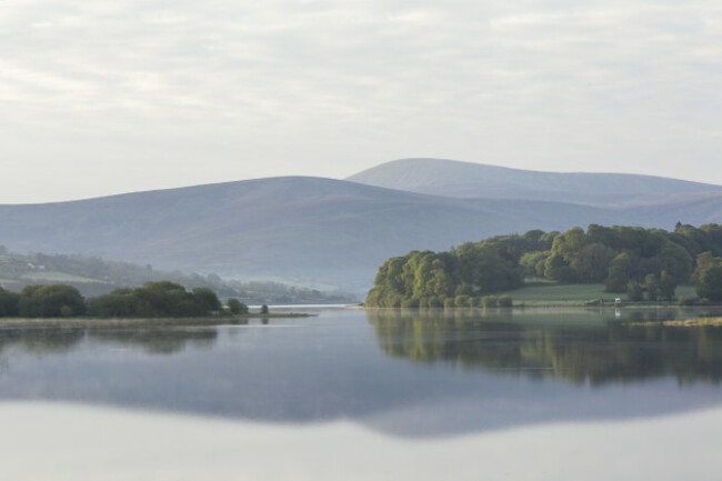 Blessington Lake, part of the Poulaphouca Reservoir SPA, a wetland habitat of importance for wildlife.