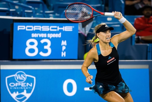 angelique-kerber-of-germany-in-action-during-the-first-round-of-the-2021-western-southern-open-wta-1000-tennis-tournament-against-maria-sakkari-of-greece-on-august-16-2021-at-lindner-family-tennis