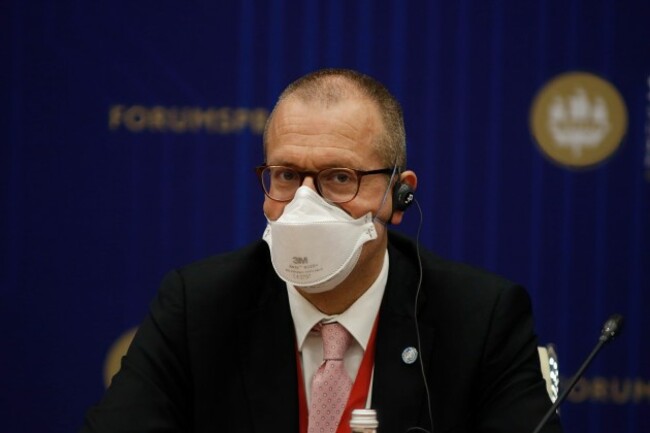 saint-petersburg-russia-3rd-june-2021-hans-henri-marcel-paul-kluge-regional-director-for-europe-of-the-world-health-organization-who-seen-during-the-st-petersburg-international-economic-forum