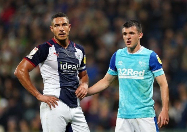 west-bromwich-albions-jake-livermore-left-and-derby-countys-jason-knight-during-the-sky-bet-championship-match-at-the-hawthorns-west-bromwich-picture-date-tuesday-september-14-2021