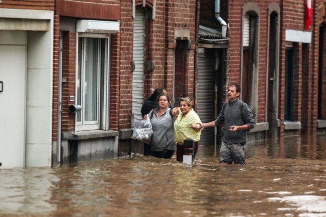 high-tide-of-the-meuse-river-during-floods-in-liege-after-heavy-rainfall-thursday-july-15-2021-the-provincial-disaster-plan-has-been-declared-in-liege-luxembourg-and-namur-provinces-after-large-am