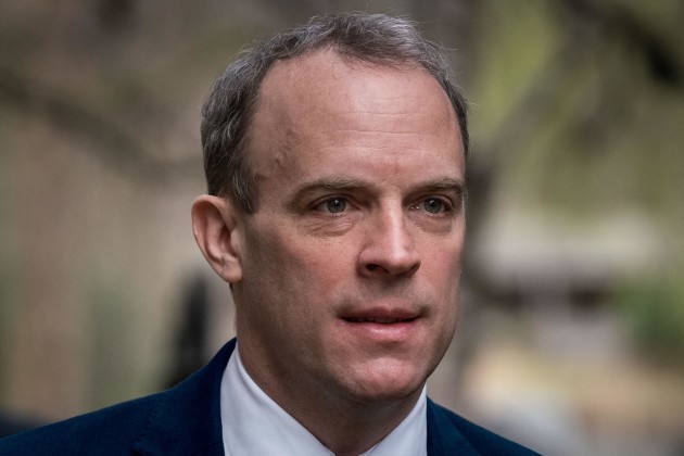dominic-raab-mp-for-esher-and-walton-and-foreign-secretary-first-secretary-of-state-arrives-at-downing-street-on-the-day-of-the-budget-london-uk