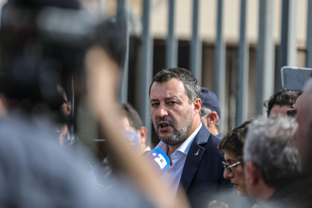 palermo-italy-23rd-oct-2021-open-arms-process-matteo-salvini-at-the-press-conference-photo-by-antonio-melitapacific-press-credit-pacific-press-media-production-corp-alamy-live-news