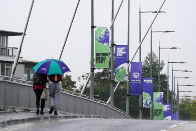 signs-advertising-cop26-hang-from-lamp-posts-near-to-the-scottish-event-campus-in-glasgow-where-cop26-is-being-held-picture-date-friday-october-29-2021