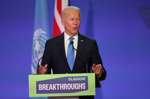 us-president-joe-biden-speaks-during-a-accelerating-clean-technology-innovation-and-deployment-event-with-world-leaders-and-individuals-from-the-private-sector-during-the-cop26-summit-at-the-scottis