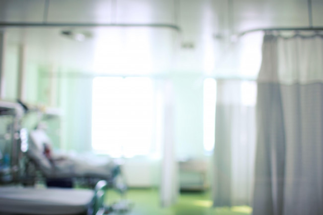 hospital-ward-illuminated-by-sunlight-unfocused-background