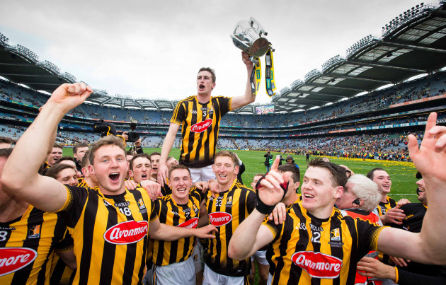 kilkenny-players-lift-captain-joey-holden-and-the-liam-maccarthy-cup-in-celebration
