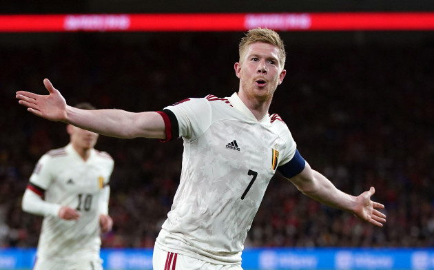 belgiums-kevin-de-bruyne-celebrates-scoring-their-sides-first-goal-of-the-game-during-the-fifa-world-cup-qualifying-match-at-the-cardiff-city-stadium-cardiff-picture-date-tuesday-november-16-202