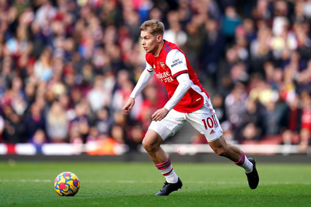 arsenals-emile-smith-rowe-during-the-premier-league-match-at-emirates-stadium-london-picture-date-sunday-november-7-2021