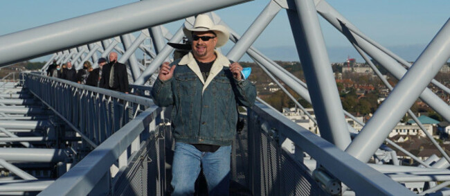 country-music-star-garth-brooks-on-the-roof-of-croke-park-in-dublin-to-promote-his-two-irish-concerts-which-will-take-place-next-september-picture-date-monday-november-22-2021