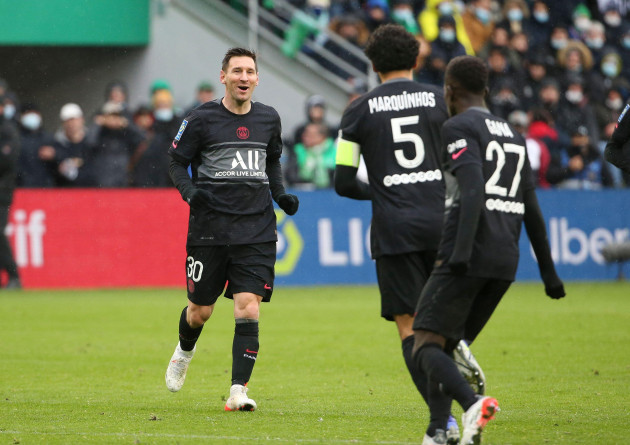 marquinhos-of-psg-celebrates-his-goal-with-lionel-messi-left-during-the-french-championship-ligue-1-football-match-between-as-saint-etienne-asse-and-paris-saint-germain-psg-on-november-28-2021