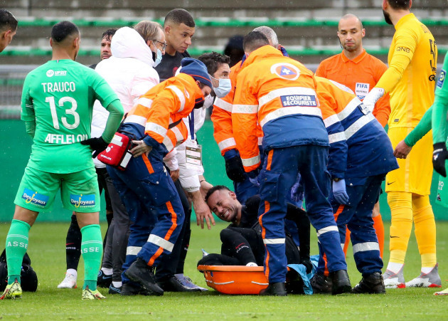 injured-to-the-ankle-neymar-jr-of-psg-has-to-leave-the-pitch-on-a-stretcher-during-the-french-championship-ligue-1-football-match-between-as-saint-etienne-asse-and-paris-saint-germain-psg-on-nove