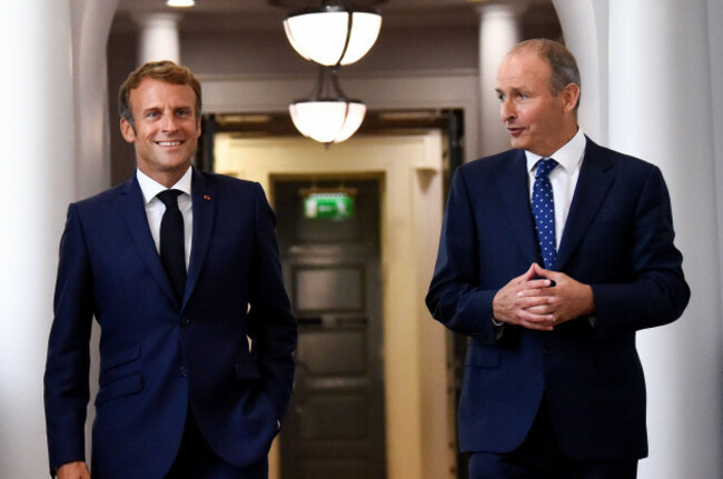 french-president-emmanuel-macron-meets-irelands-prime-minister-taoiseach-micheal-martin-in-dublin-ireland-august-26-2021-reutersclodagh-kilcoynepool