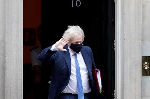 prime-minister-boris-johnson-leaves-10-downing-street-london-to-attend-prime-ministers-questions-at-the-houses-of-parliament-picture-date-wednesday-december-1-2021