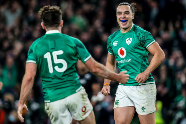 james-lowe-celebrates-at-the-final-shuttle-with-hugo-keenan