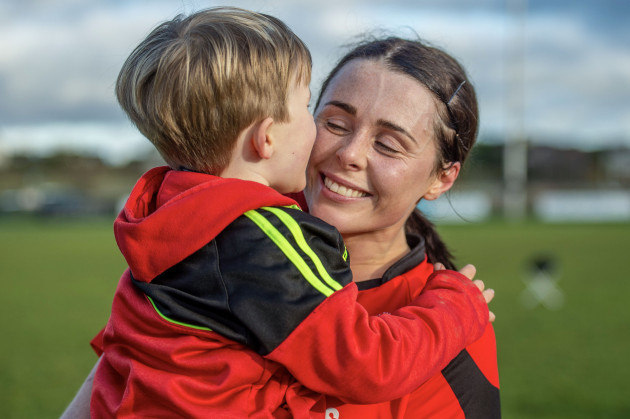 mary-leacy-celebrates-after-the-game-with-her-son