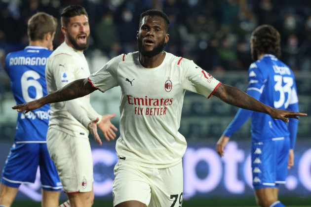 empoli-italy-22nd-dec-2021-franck-kessie-of-ac-milan-celebrates-after-scoring-the-goal-of-0-1-during-the-serie-a-football-match-between-empoli-fc-and-ac-milan-at-carlo-castellani-stadium-in-empoli