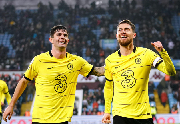 chelseas-jorginho-right-celebrates-scoring-their-sides-third-goal-of-the-game-from-the-penalty-spot-during-the-premier-league-match-at-villa-park-birmingham-picture-date-sunday-december-26-202