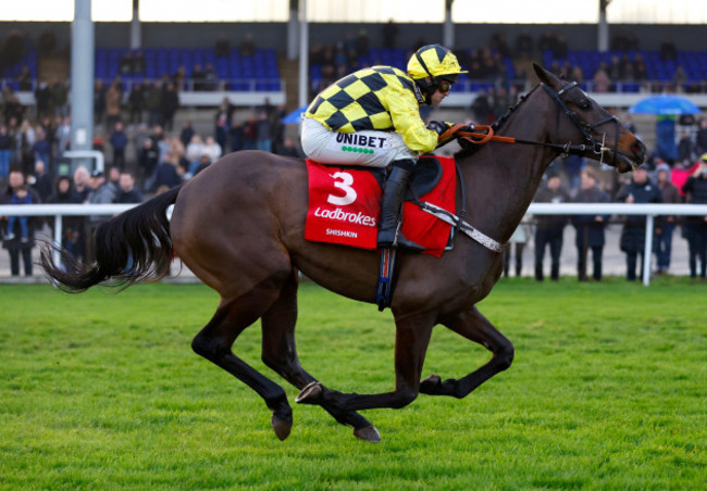 shishkin-ridden-by-jockey-nico-de-boinville-on-their-way-to-winning-the-ladbrokes-desert-orchid-chase-during-desert-orchid-chase-day-of-the-ladbrokes-christmas-festival-at-kempton-park-picture-date