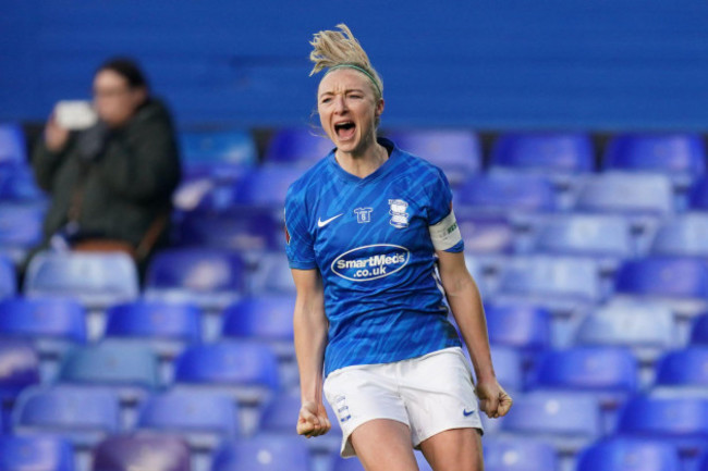 birmingham-citys-louise-quinn-celebrates-at-full-time-after-the-barclays-fa-womens-super-league-match-at-st-andrews-birmingham-picture-date-sunday-january-9-2022