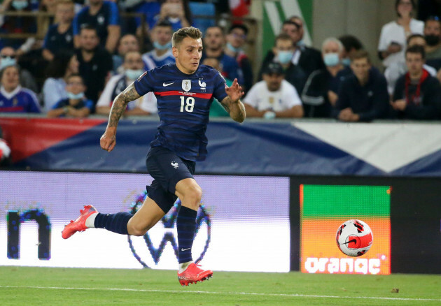 lucas-digne-of-france-during-the-fifa-world-cup-qatar-2022-qualifiers-group-d-football-match-between-france-and-bosnia-and-herzegovina-on-september-1-2021-at-stade-de-la-meinau-in-strasbourg-franc